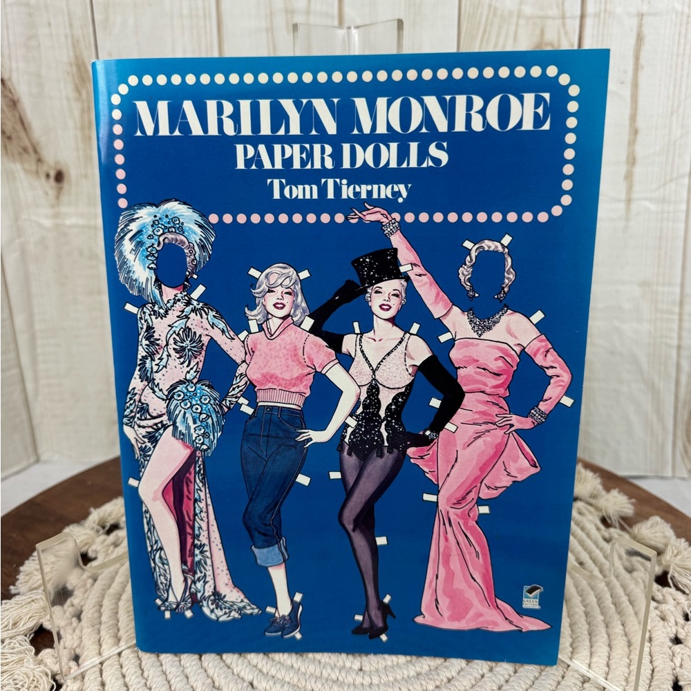 Marilyn Monroe Paper Dolls Book - Blue & Pink Cover